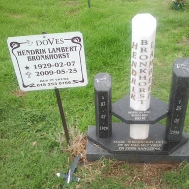 BRONKHORST Hendrik Lambert 1929-2009