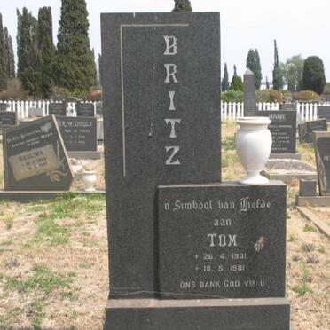 BRITZ Tom 1931-1981