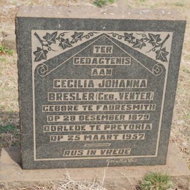 BRESLER Cecilia Johanna nee VENTER 1879-1957