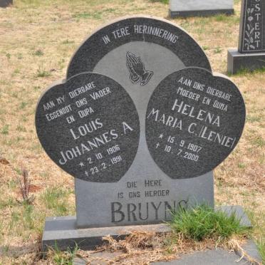 BRUYNS Louis Johannes A. 1906-1991 &amp; Helena Maria C. 1907-2000