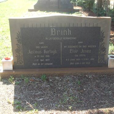 BRINK Justinus Hartogh 1908-1977 &amp; Elsie Josina STEYN 1909-1962