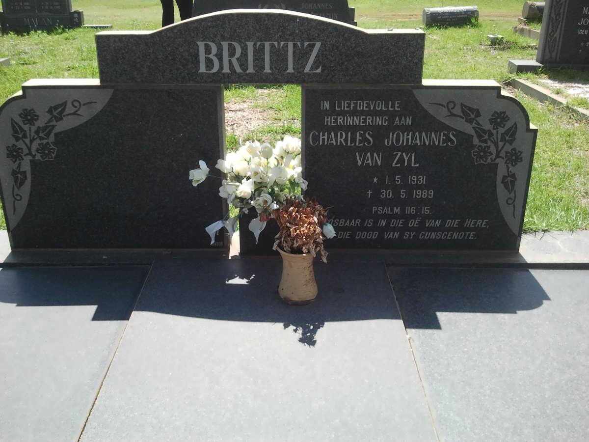 BRITTZ Charles Johannes van Zyl 1931-1989