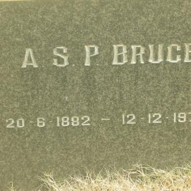BRUCE A.S.P. 1882-1972