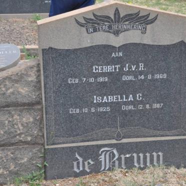 BRUIN Gerrit J.v.R., de 1919-1969 &amp; Isabella C. 1925-1987