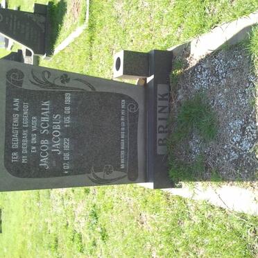 BRINK Jacob Schalk Jacobus 1922-1989