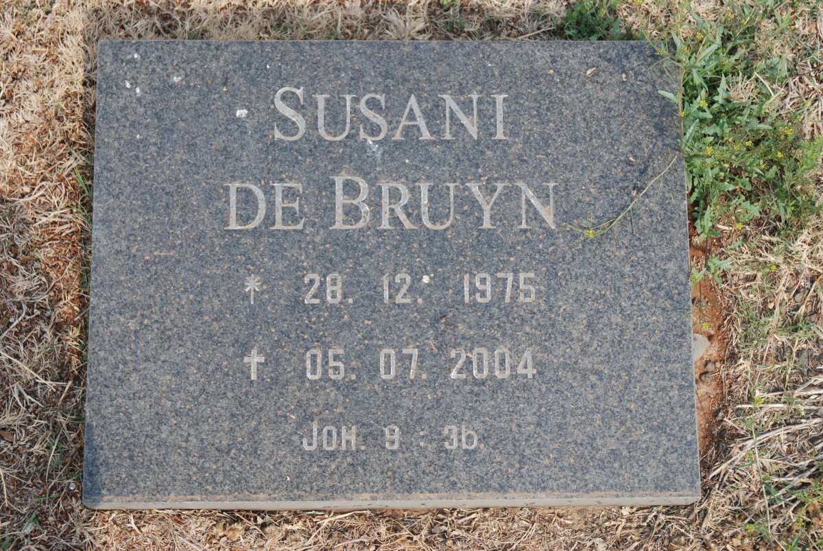 BRUYN Susani, de 1975-2004