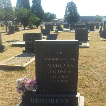 BROODRYK Nicolaas Jacobus 1928-1984