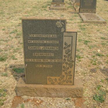 BRONKHORST Samuel Johannes 1888-1956