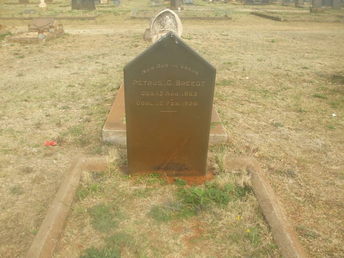 BREEDT Petrus C. 1863-1926