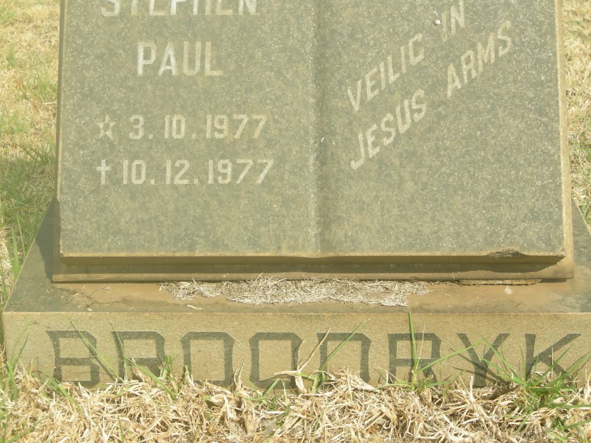 BROODRYK Stephen Paul 1977-1977