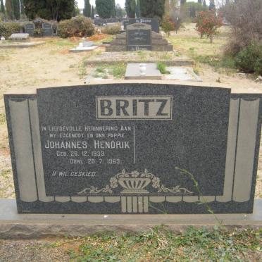 BRITZ Johannes Hendrik 1933-1969