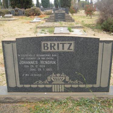 BRITZ Johannes Hendrik 1933-1969