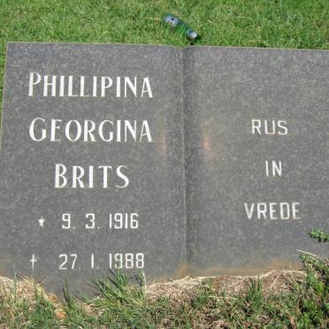 BRITS Hendrik Bernardus 1913-1967 &amp; Phillipina Georgina 1916-1988