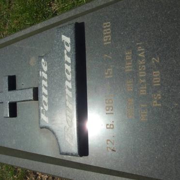 BARNARD Fanie 1961-1988