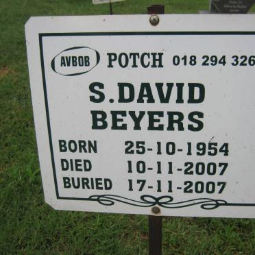BEYERS S. David 1954-2007
