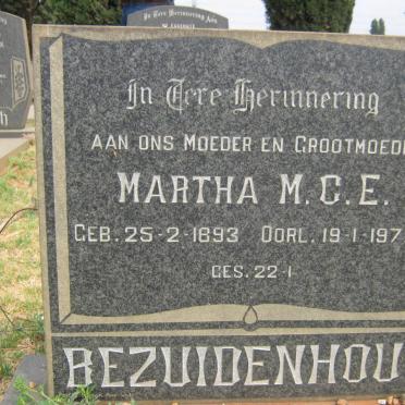 BEZUIDENHOUT Martha M.C.E. 1893-1977