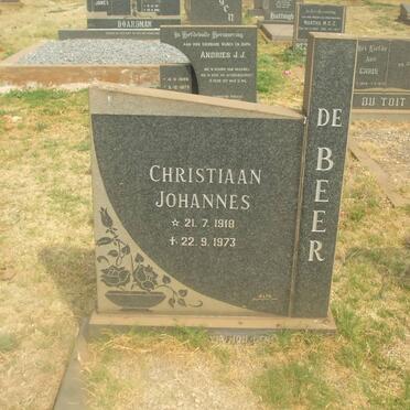 BEER Christiaan Johannes, de 1918-1973