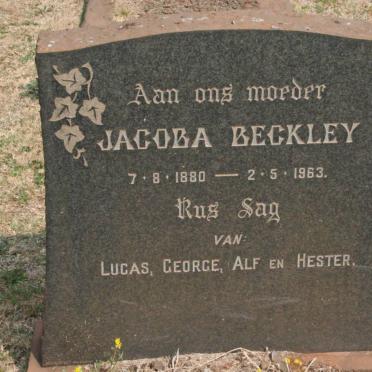 BECKLEY Jacoba 1880-1963