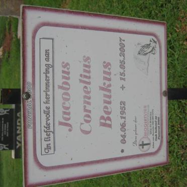 BEUKUS Jacobus Cornelius 1952-2007