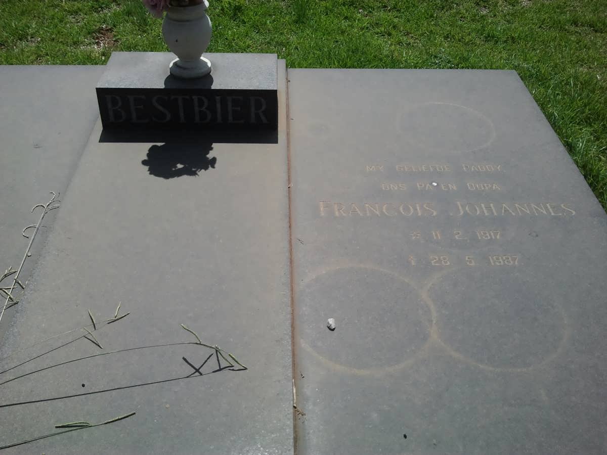 BESTBIER Francois Johannes 1917-1987