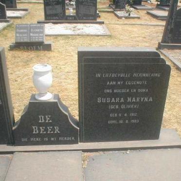 BEER Frederick Coenraad, de 1903-1987 &amp; Susara Maryna OLIVIER 1912-1983