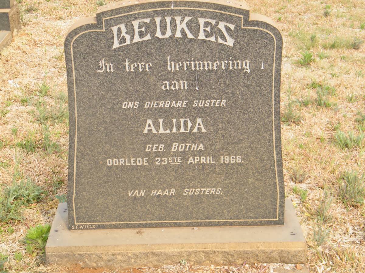 BEUKES Alida nee BOTHA -1966