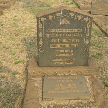 BERG Petrus Paulus, van den 1904-1951 &amp; Elsie G. JONKER 1906-1973