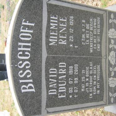 BISSCHOFF David Eduard 1918-2000 &amp; Miemie Renee 1926-