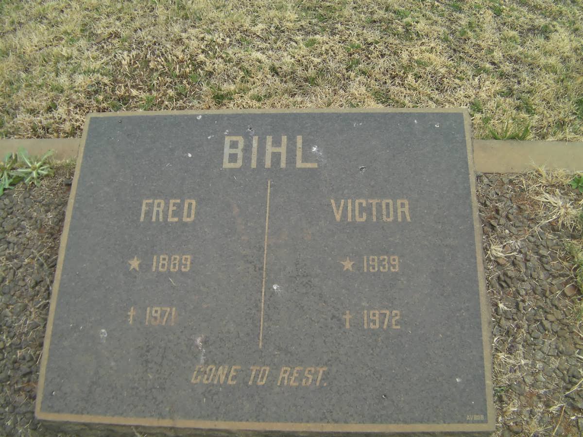 BIHL Fred 1889-1971 :: BIHL Victor 1939-1972