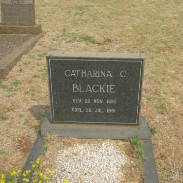 BLACKIE Catharina C. 1892-1951