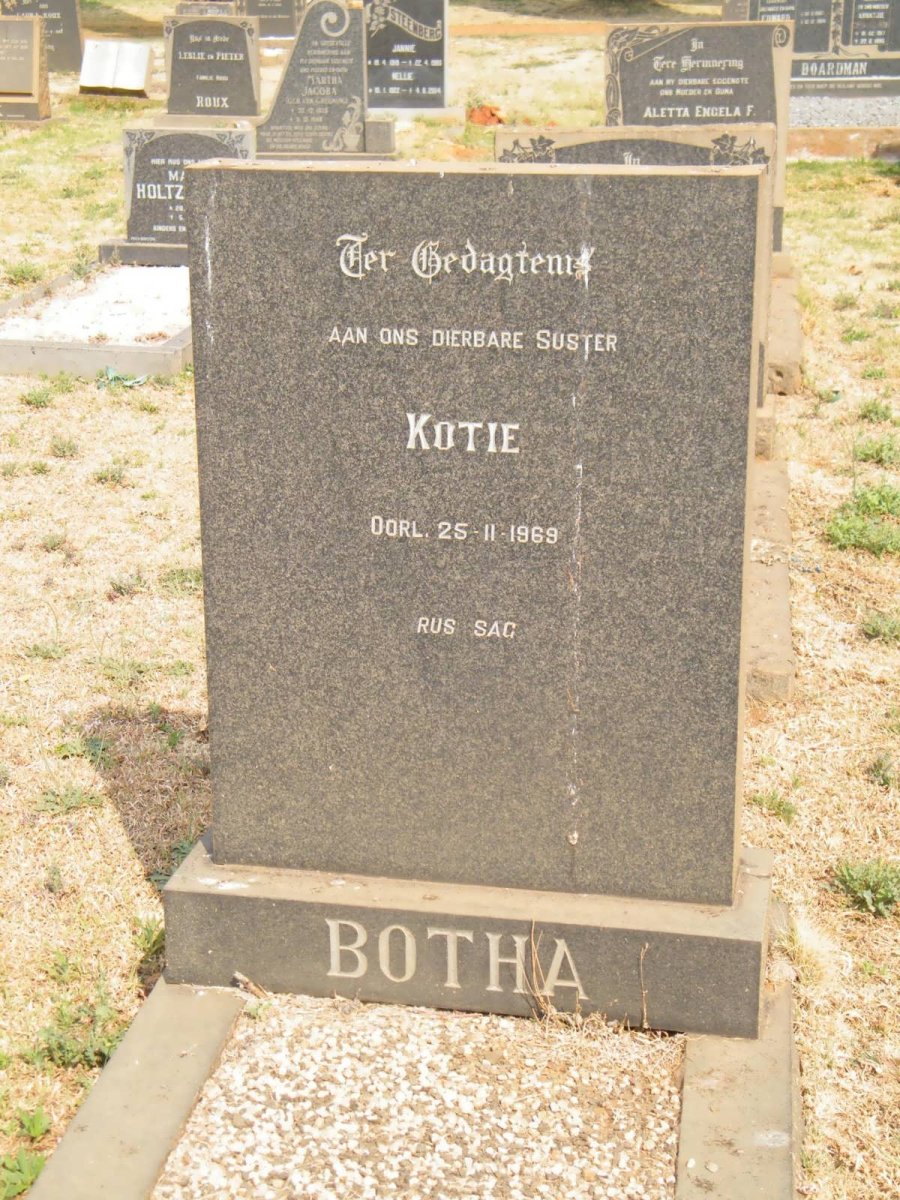 BOTHA Kotie -1969