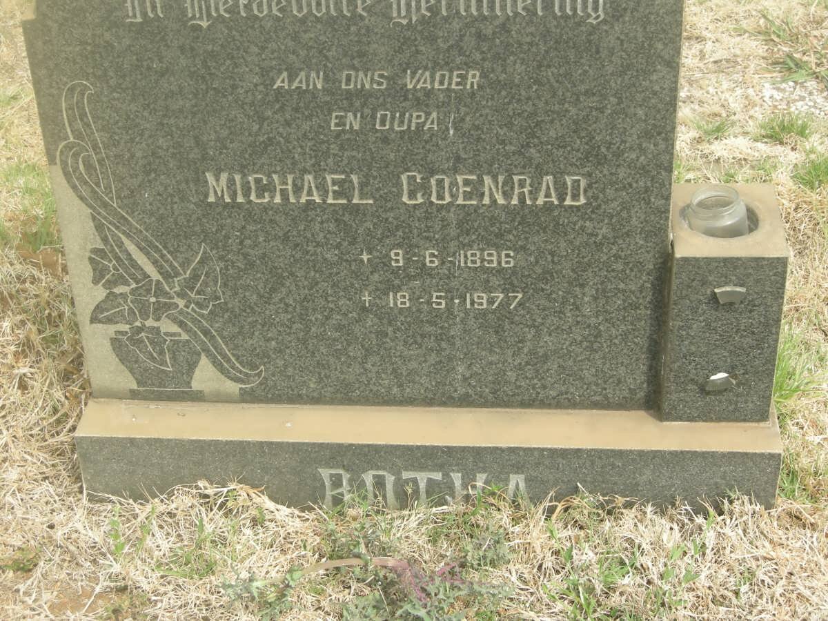 BOTHA Michael Coenrad 1896-1977
