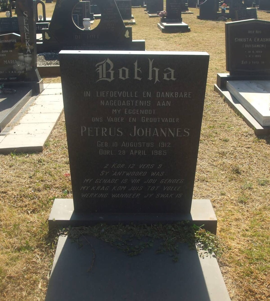 BOTHA Petrus Johannes 1912-1985