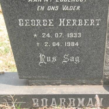 BOARDMAN George Herbert 1933-1984