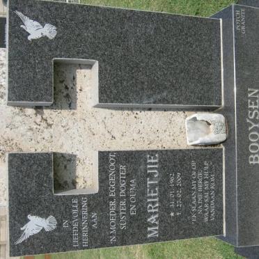 BOOYSEN Marietjie 1962-2009