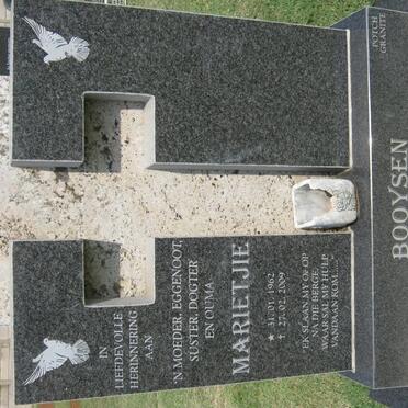 BOOYSEN Marietjie 1962-2009
