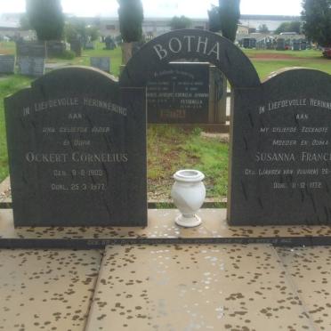 BOTHA Ockert Cornelius 1903-1977 &amp; Susanna Francina JANSEN VAN VUUREN 1906-1972