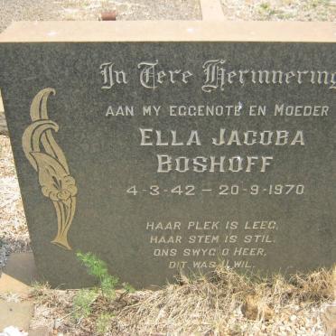BOSHOFF Ella Jacoba 1942-1970
