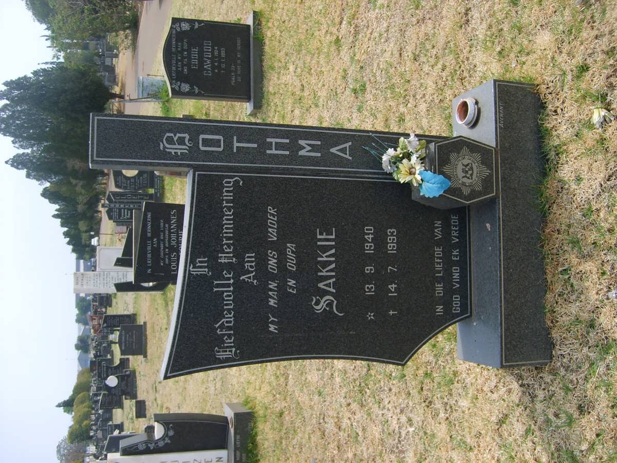 BOTHMA Sakkie 1940-1993