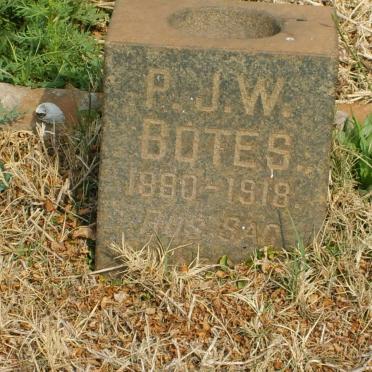 BOTES P.J.W. 1880-1918