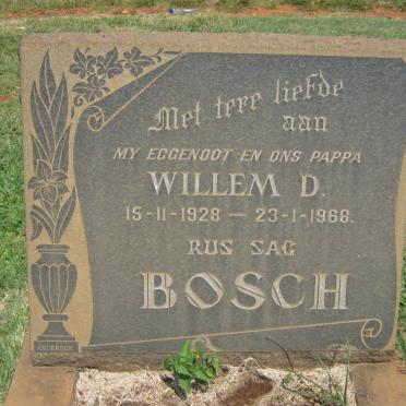 BOSCH Willem D. 1928-1968