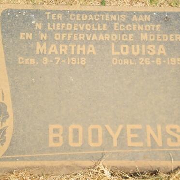 BOOYENS Martha Louisa 1918-1959