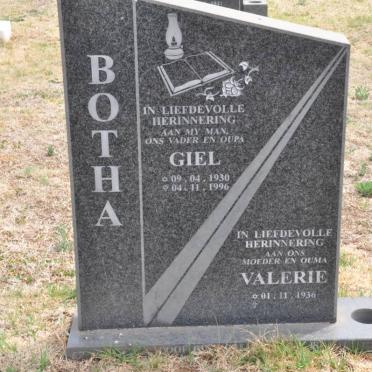 BOTHA Giel 1930-1996 &amp; Valerie 1936-