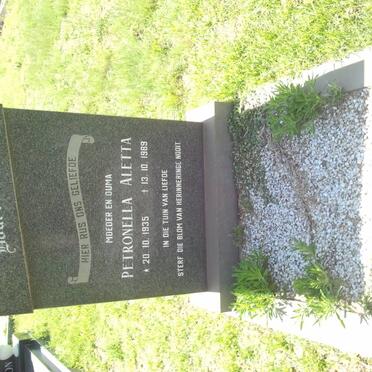 BOARDMAN Petronella Aletta 1935-1989