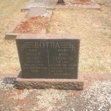 BOTHA Willem Jacobus 1885-1975 &amp; Anna Gertruida LOUW 1886-1964