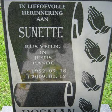 BOSMAN Sunette 1982-2009