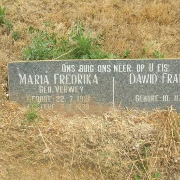 BOSHOFF Dawid Francois 1921-2003 &amp; Maria Fredrika VERWEY 1921-1999