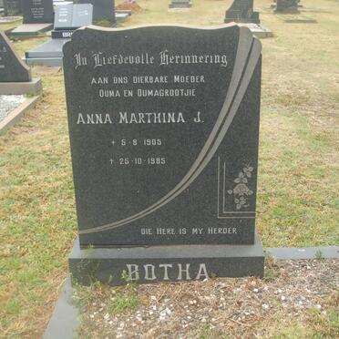 BOTHA Schalk Jacobus 1897-1978 &amp; Anna Marthina Johanna 1905-1995