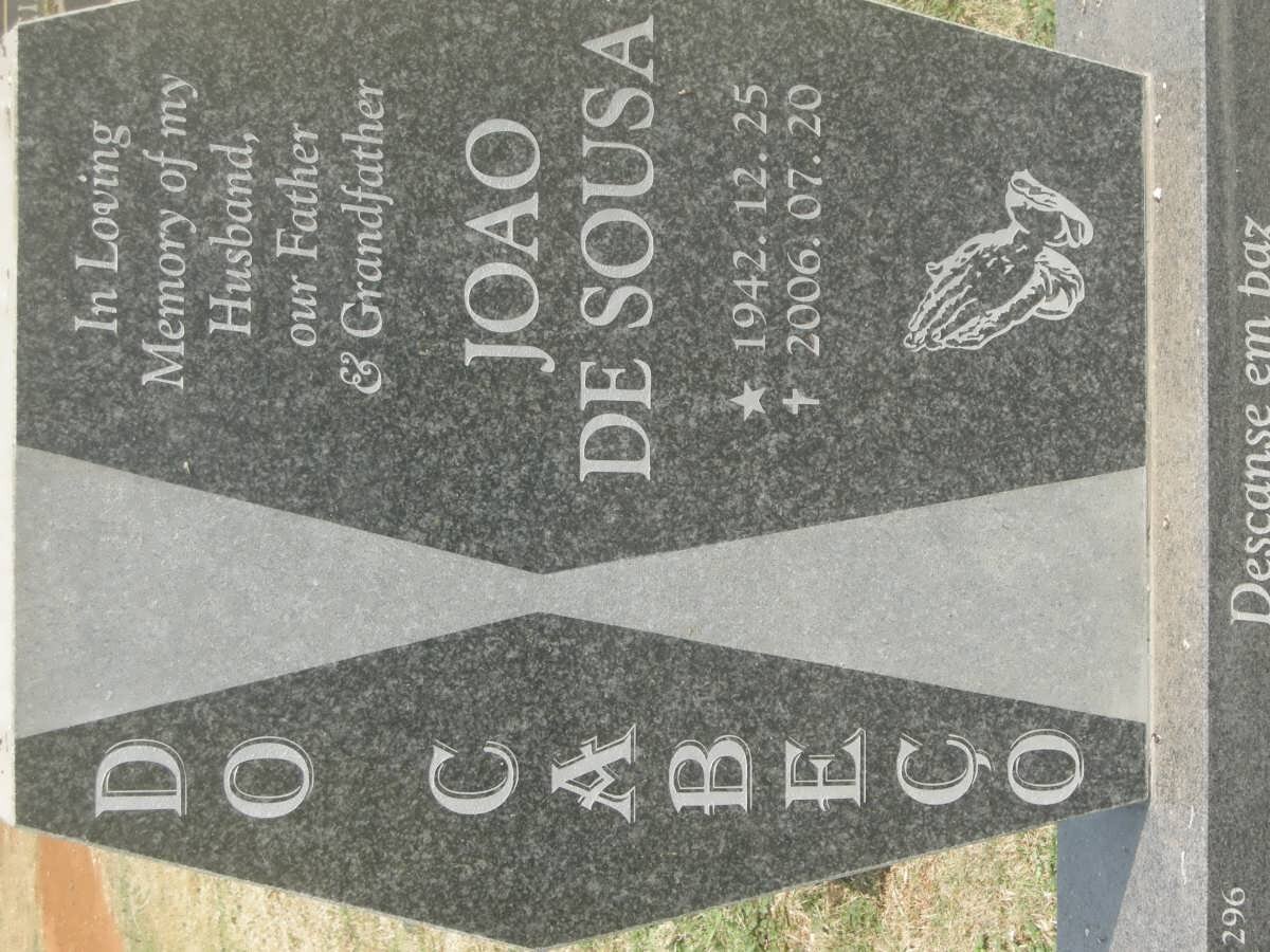 CABECO Joao De Sousa, do 1942-2006