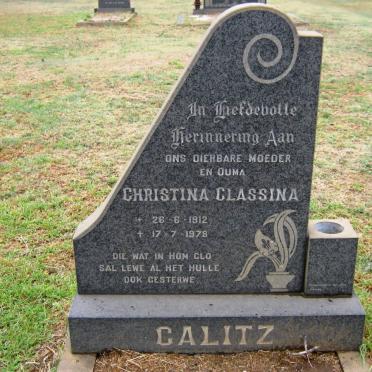 CALITZ Christina Classina 1912-1978